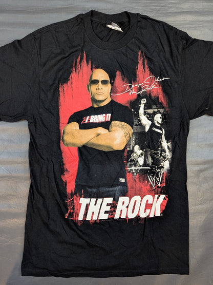 The Rock Picture T-Shirt (2) (WWE (2010s) / Black)