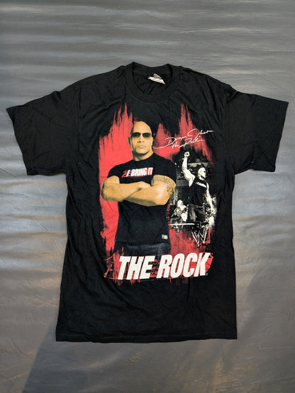 The Rock Picture T-Shirt (2) (WWE (2010s) / Black)