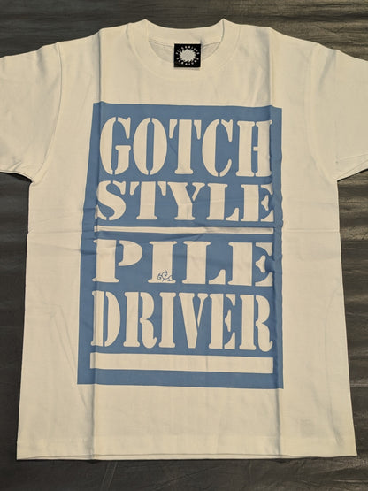 鈴木みのる「GOTCH STYLE PILE DRIVER」Tシャツ⑨(ホワイト)