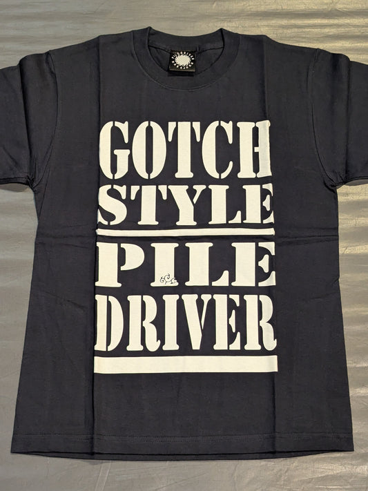 Minoru Suzuki "GOTCH STYLE PILE DRIVER" T-shirt (10) (Navy)