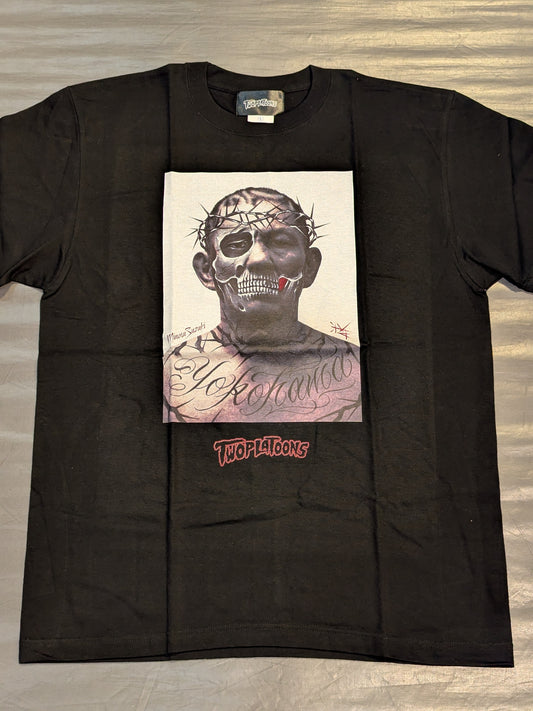 Minoru Suzuki ×TWOPLATOONS Collaboration T-shirt (1) (Black)