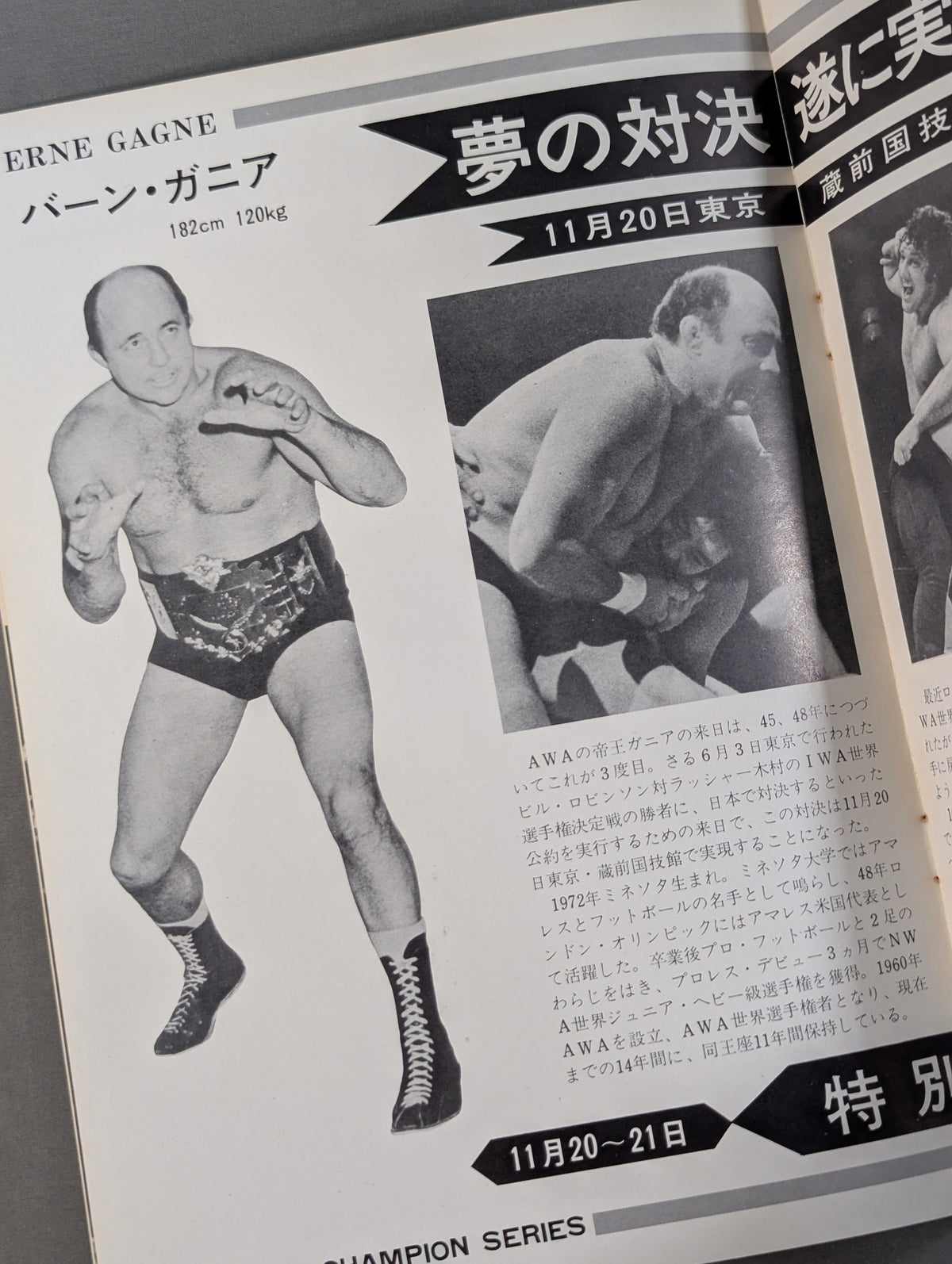 ★ Gagne vs Robinson AWA World ★ Series 74 World Champion Series
