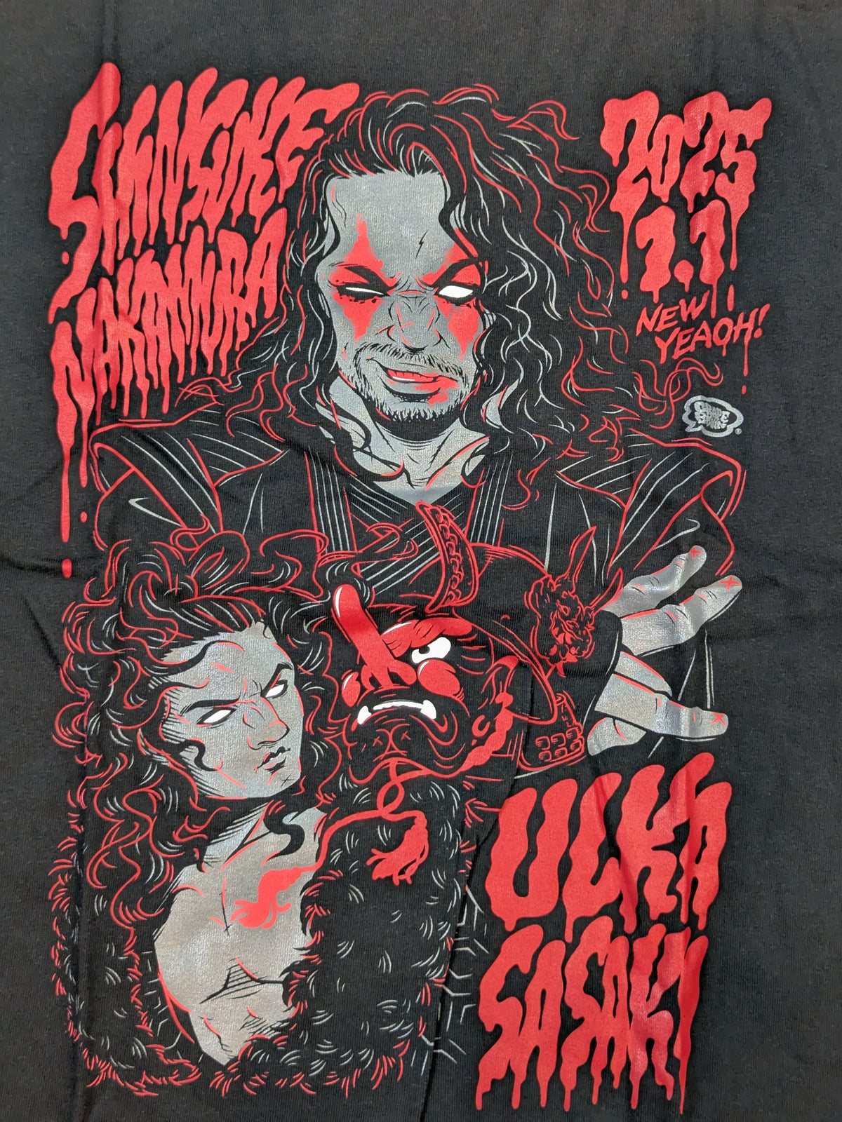 NOAH×GRAPE BRAIN「中邑真輔vs佐々木憂流迦」イラストTシャツ