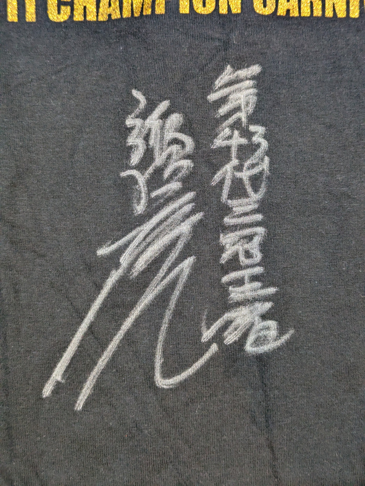 【諏訪魔 直筆サイン入り】全日本プロレス「2011 チャンピオンカーニバル」ロゴTシャツ(ブラック)