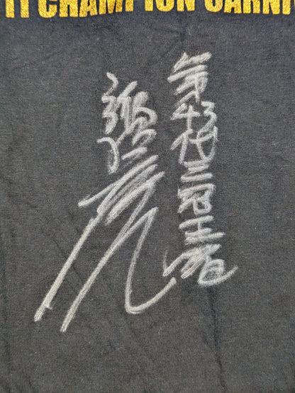 【諏訪魔 直筆サイン入り】全日本プロレス「2011 チャンピオンカーニバル」ロゴTシャツ(ブラック)