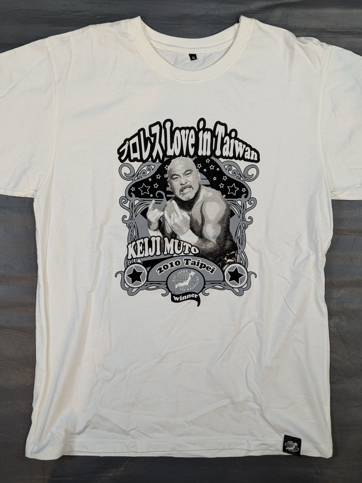 ★台湾限定★ 武藤敬司「プロレスLove in Taiwan」ピクチャーTシャツ