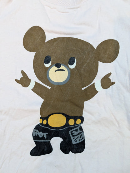 武藤敬司「武藤ベアー」Tシャツ①(プロレスLOVE / ピンク)