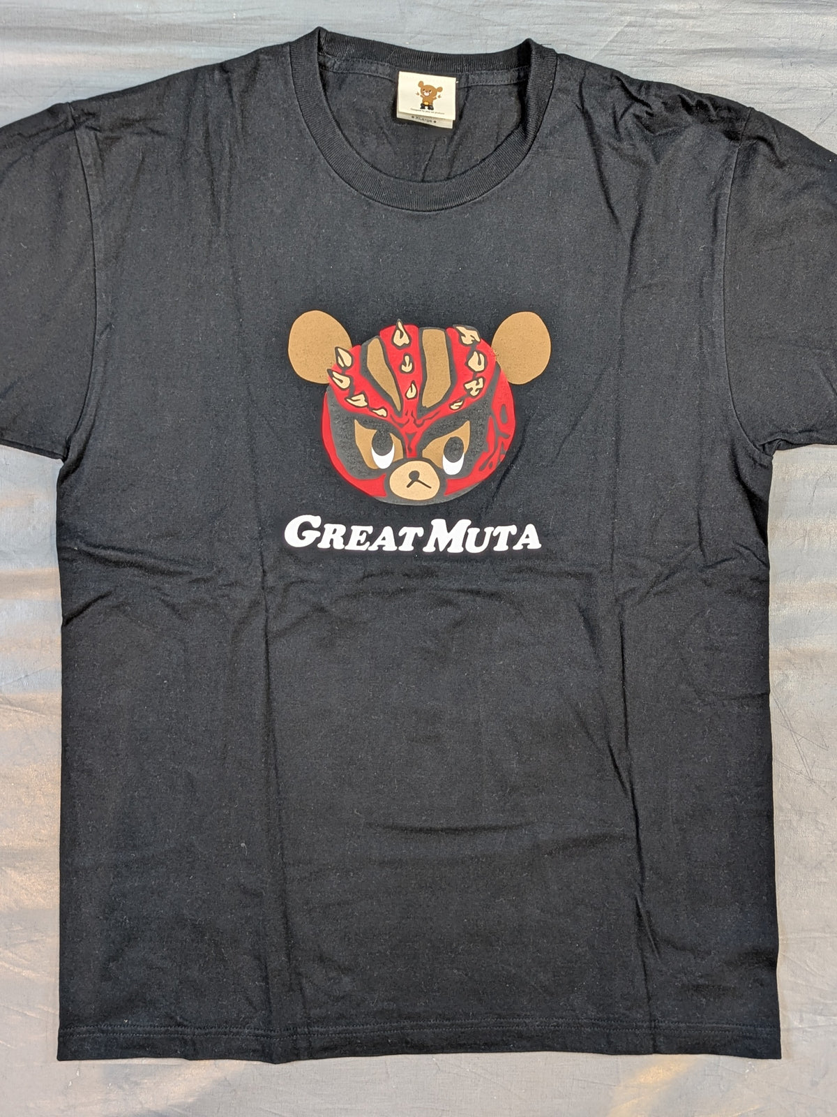 グレート・ムタ「ムタベアー」Tシャツ(プロレスLOVE / ブラック)