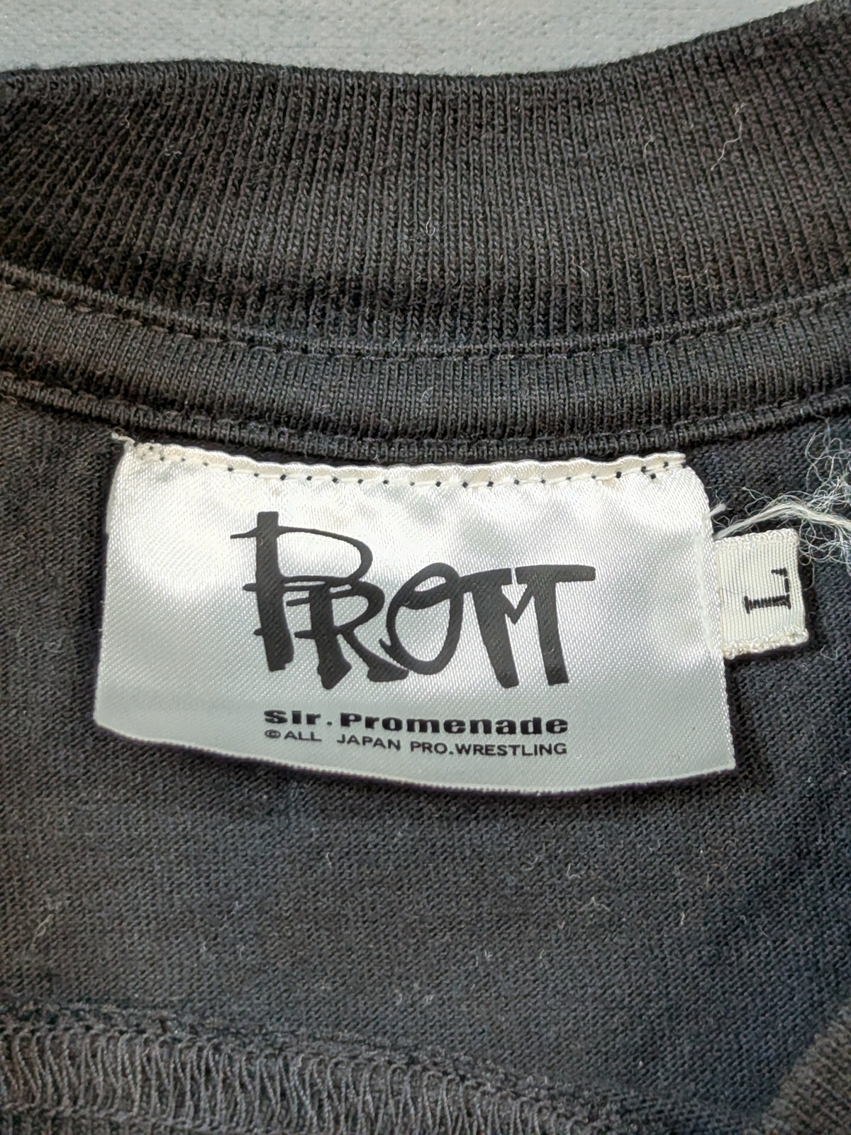 【武藤敬司 直筆サイン入り】Batt ロゴTシャツ(ブラック)