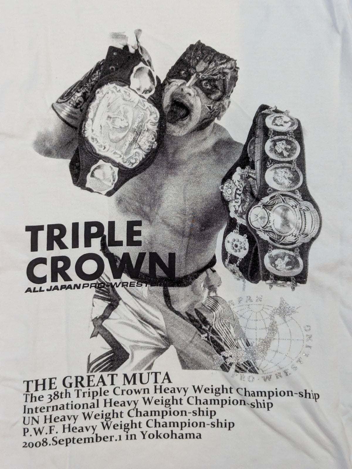 グレート・ムタ＆武藤敬司「三冠＆IWGP」ピクチャーTシャツ