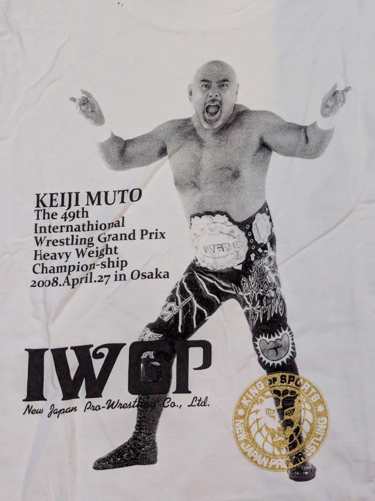 グレート・ムタ＆武藤敬司「三冠＆IWGP」ピクチャーTシャツ