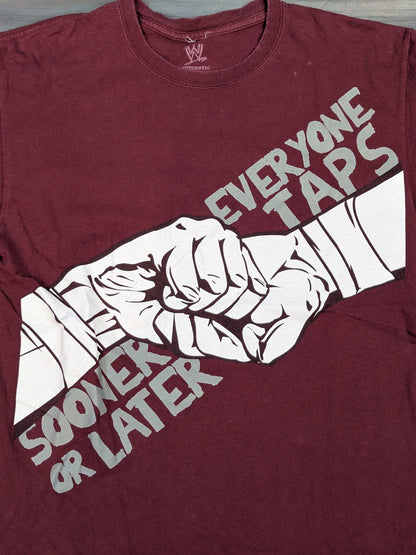 Daniel Bryan "EVERYONE TAPS SOONER &LATER" T-shirt (WW (2011) / Burgundy)