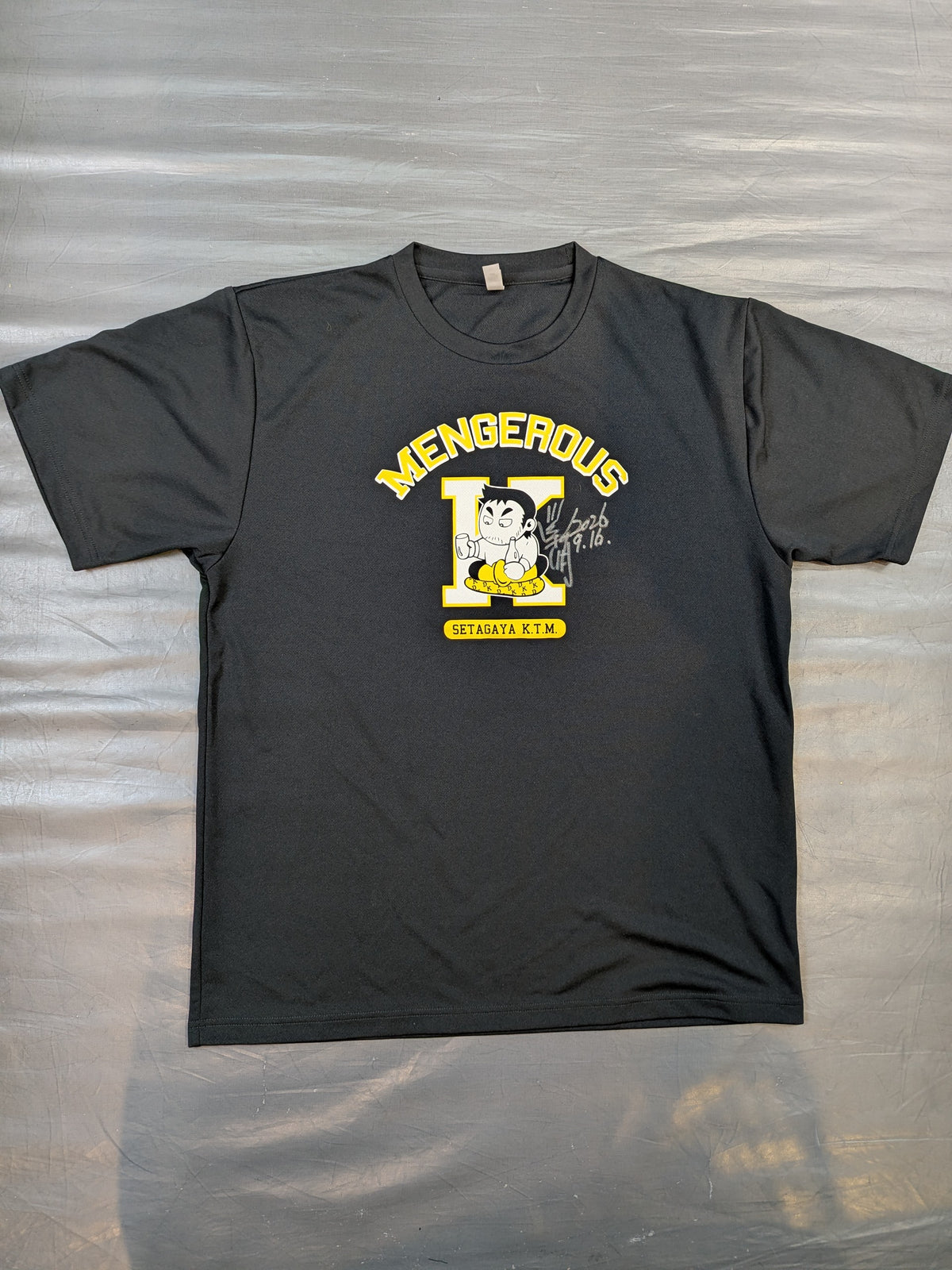 【直筆サイン入り】川田利明「麺ジャラスK」ドライTシャツ