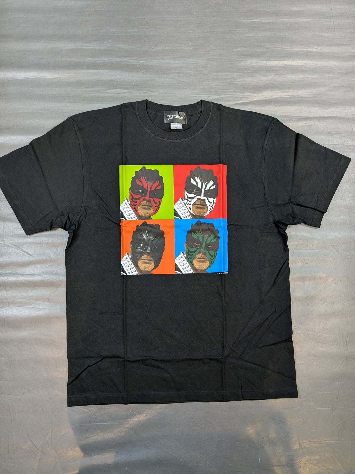 グレート・ムタ×TWOPLATOONS「NEW FACE」コラボTシャツ(ブラック)