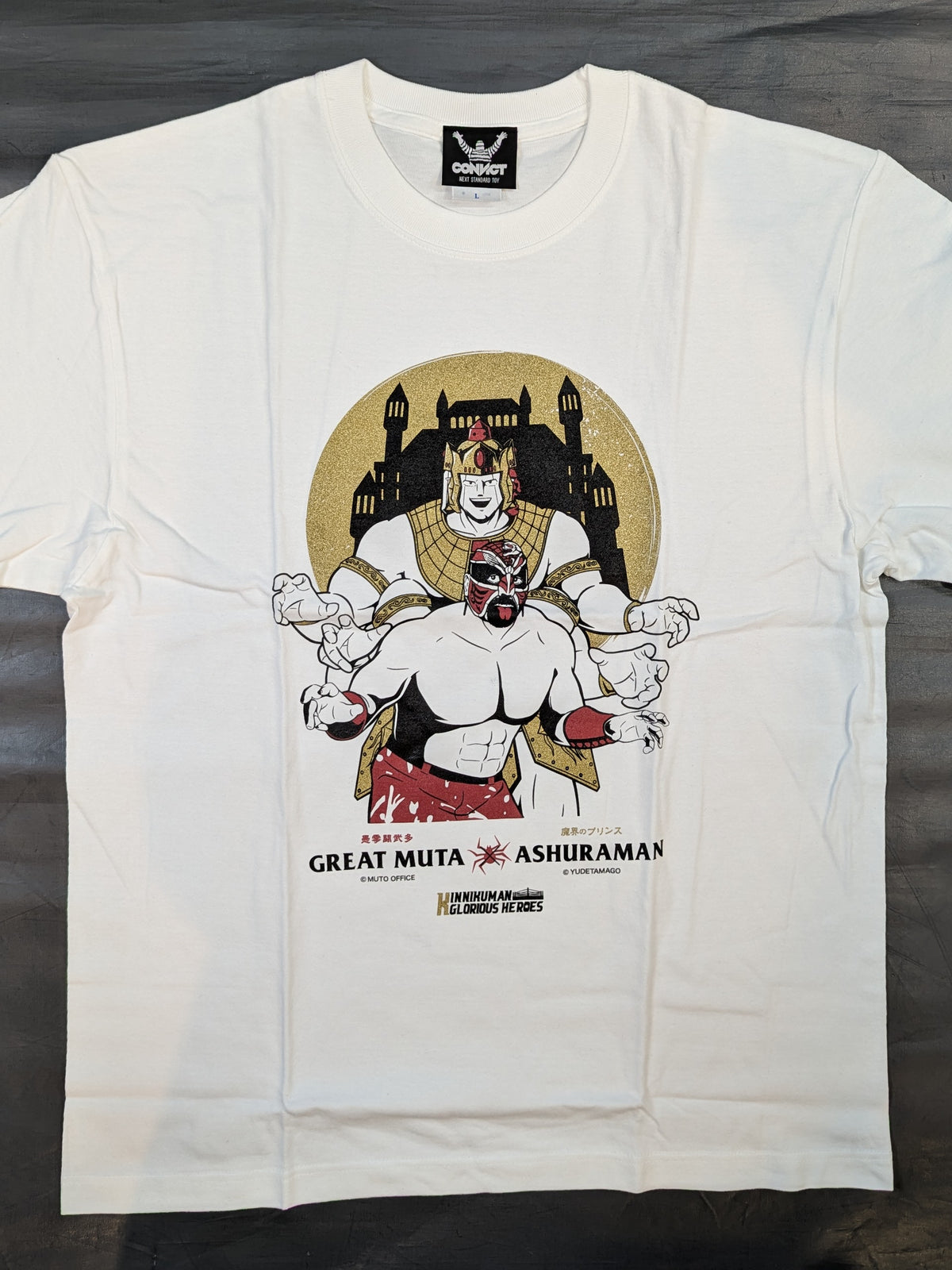 グレート・ムタ×アシュラマン コラボTシャツ(ホワイト)