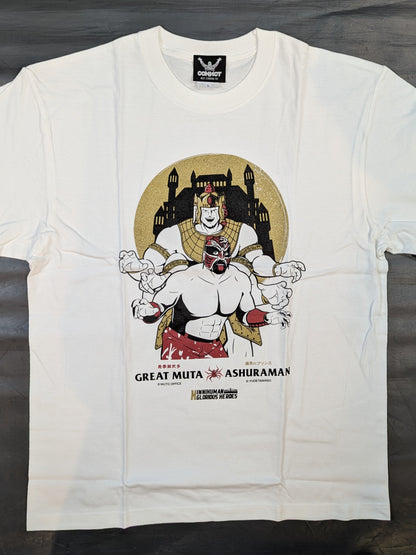 グレート・ムタ×アシュラマン コラボTシャツ(ホワイト)