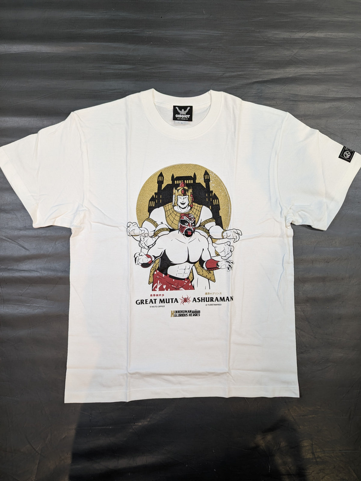 グレート・ムタ×アシュラマン コラボTシャツ(ホワイト)