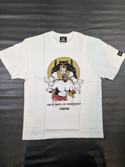 グレート・ムタ×アシュラマン コラボTシャツ(ホワイト)