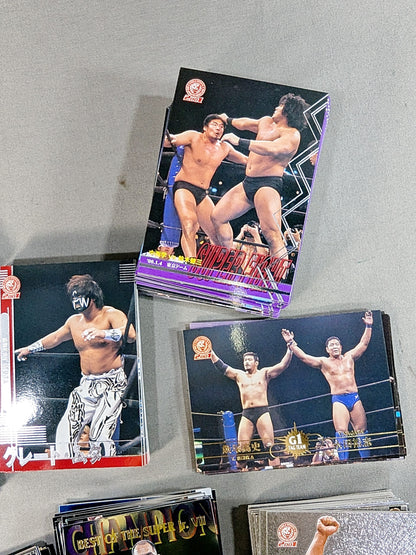 2001 Bandai New Japan Pro Wrestling 154 regular cards + 40 insert cards, total 194-card complete set!!