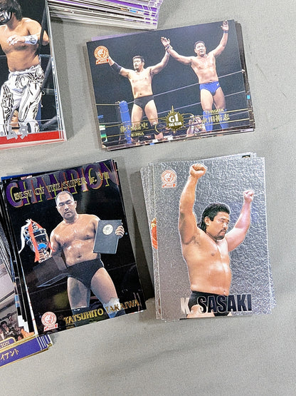 2001 Bandai New Japan Pro Wrestling 154 regular cards + 40 insert cards, total 194-card complete set!!