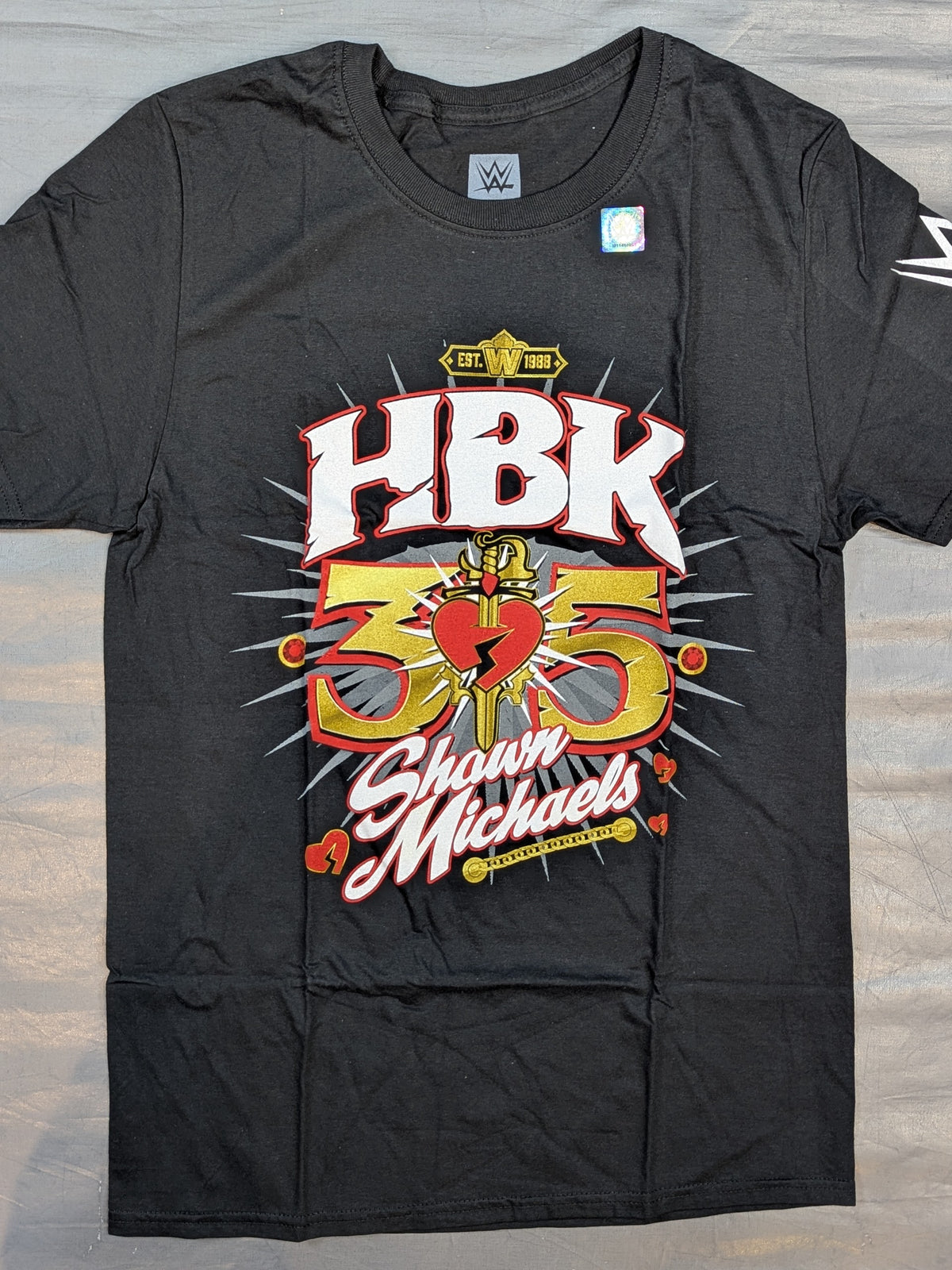 Shawn Michaels "35th Anniversary" T-shirt (WWE (2023) / Black)