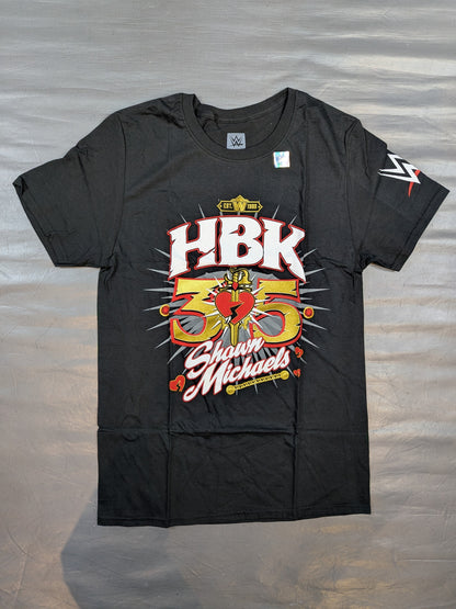 Shawn Michaels "35th Anniversary" T-shirt (WWE (2023) / Black)