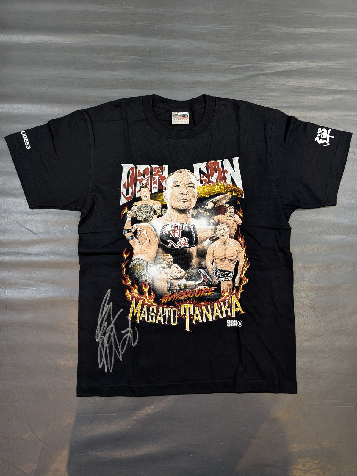 【直筆サイン入り】田中将斗「DAN GAN」ピクチャーTシャツ