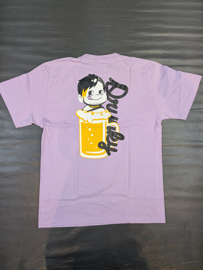 Chris Brookes "Drunky" Illustration T-Shirt (Purple)