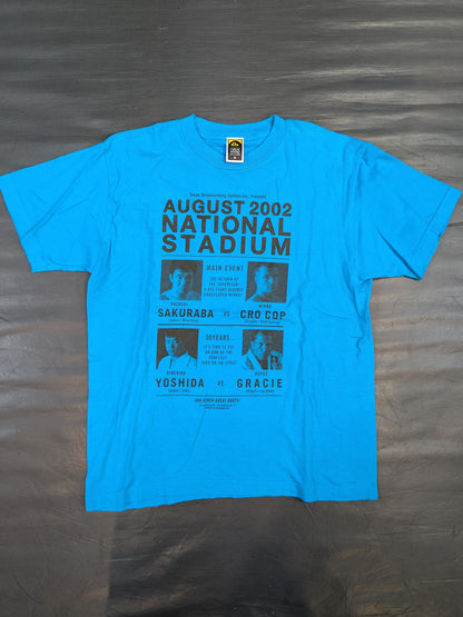 ★ Kazushi Sakuraba vs Mirko Cro Cop / Hidehiko Yoshida vs Royce Gracie ★ AUGUST 2002 NATIONAL STADIUM T-shirts