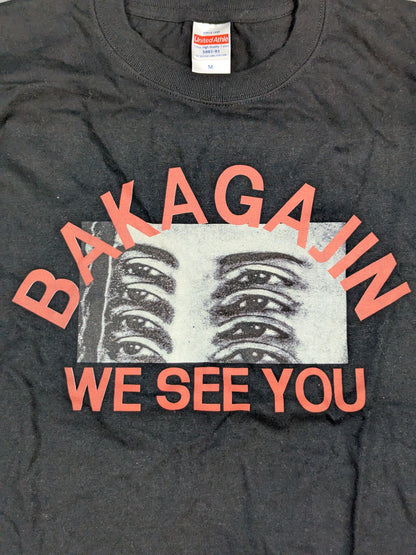 Chris Brookes  "WE SEE YOU" T-shirt (Black×Red)