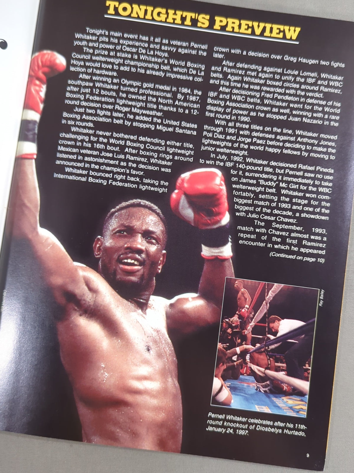 Oscar De La Hoya vs Parnell Whitaker