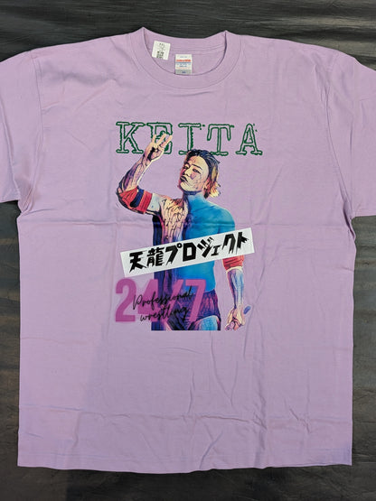 Keita Yano "Tenryu Project" Picture T-Shirt (2) (Purple)