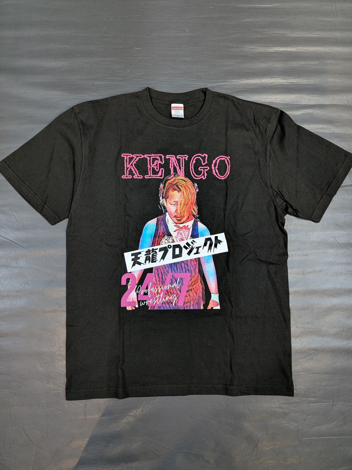 Kengo 'Tenryu Project' Picture T-Shirt (2) (Black)