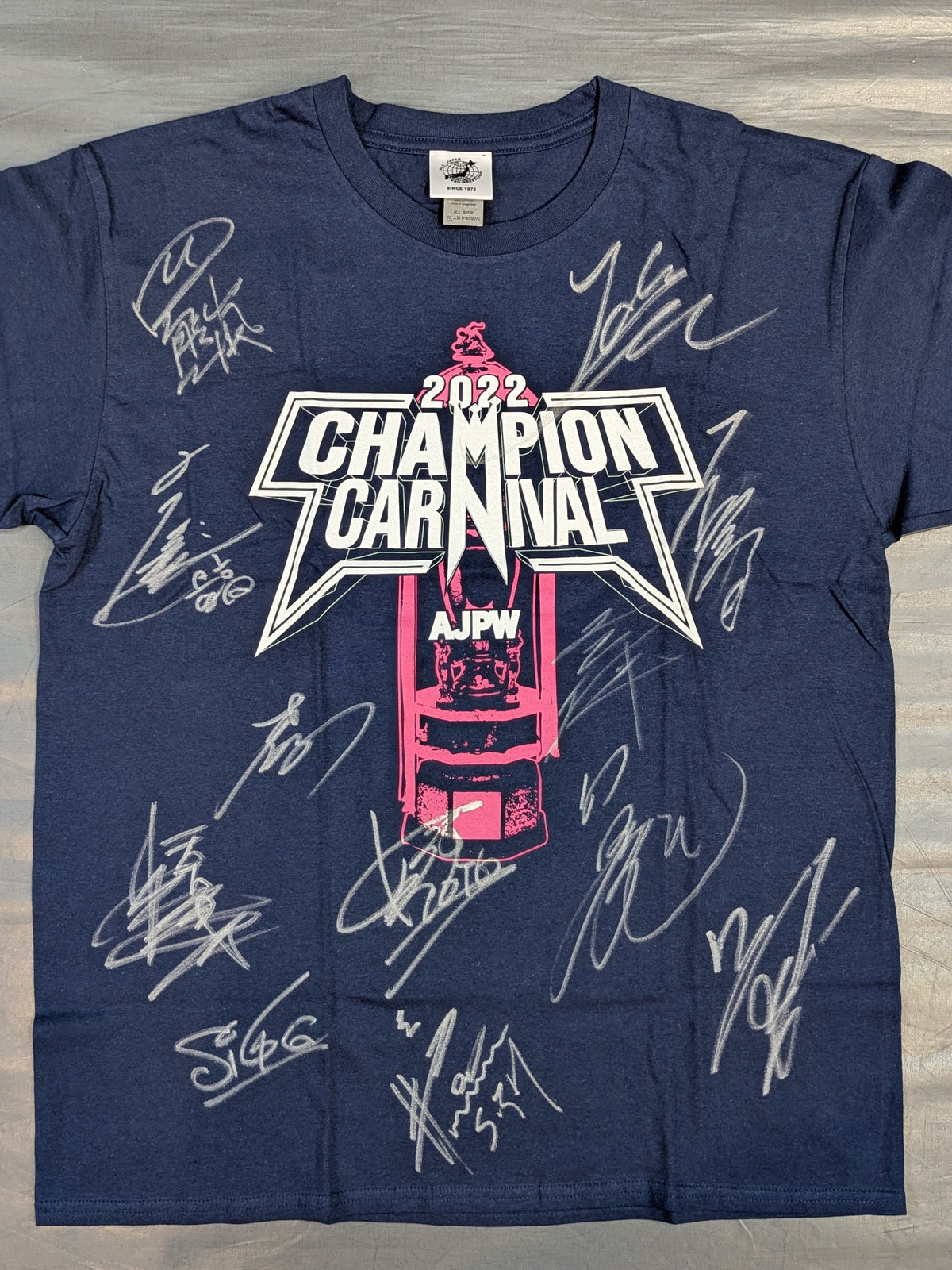 [All fighters hand signed autograph ] 2022 Champion Carnival T-shirt