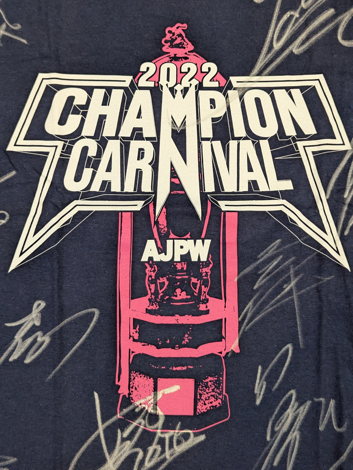 [All fighters hand signed autograph ] 2022 Champion Carnival T-shirt