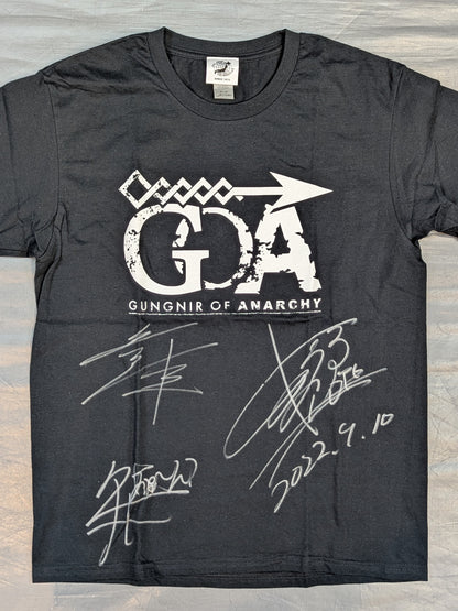 [3 fighters hand signed autograph ] GUNGNIR OF ANARCHY T-shirt