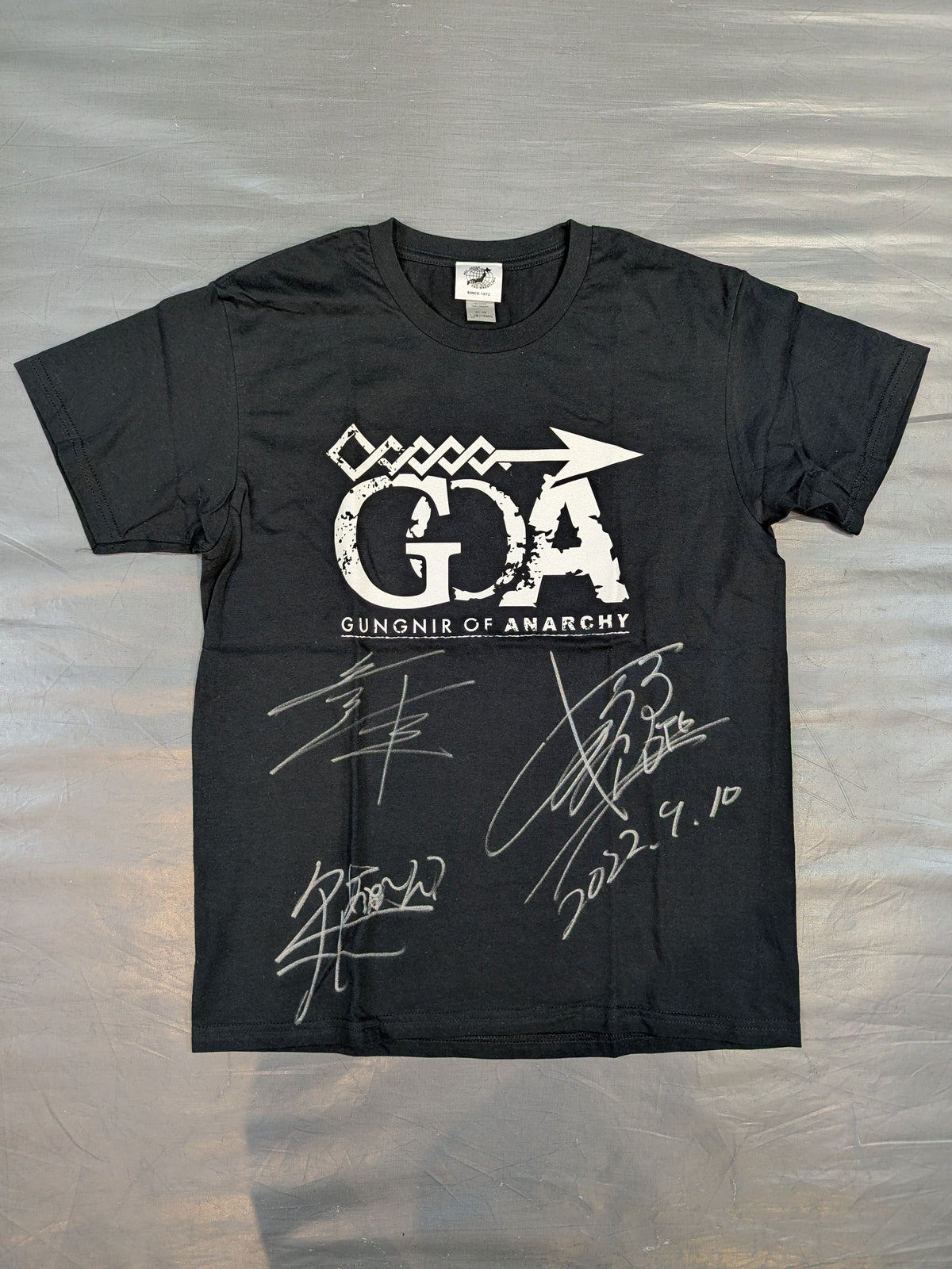 [3 fighters hand signed autograph ] GUNGNIR OF ANARCHY T-shirt