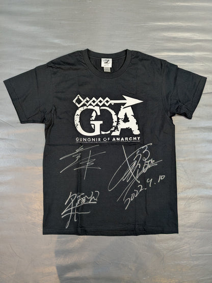 [3 fighters hand signed autograph ] GUNGNIR OF ANARCHY T-shirt