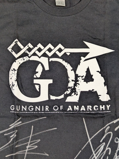 [3 fighters hand signed autograph ] GUNGNIR OF ANARCHY T-shirt