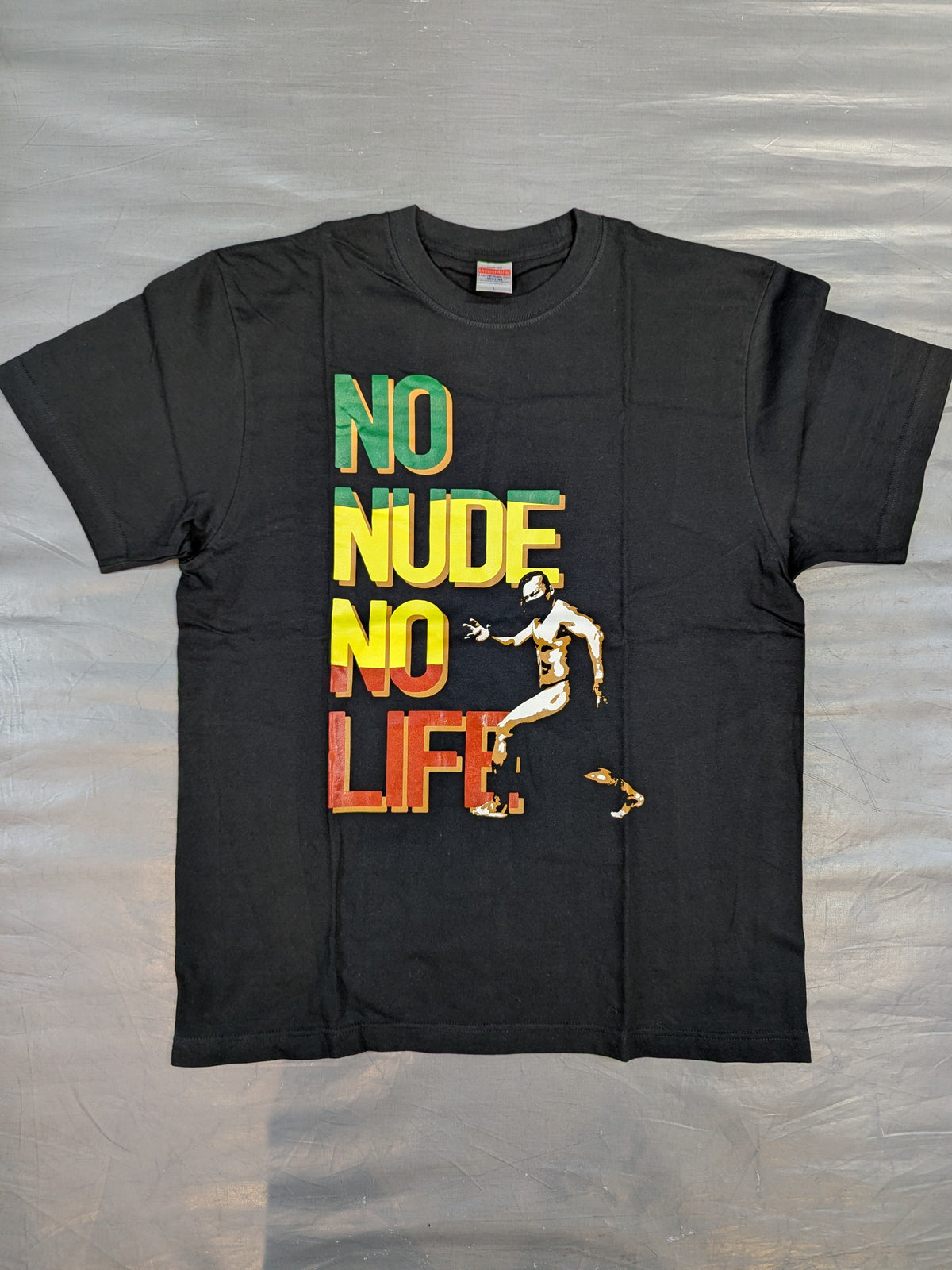 佐藤光留「NO NUDE, NO LIFE」Tシャツ