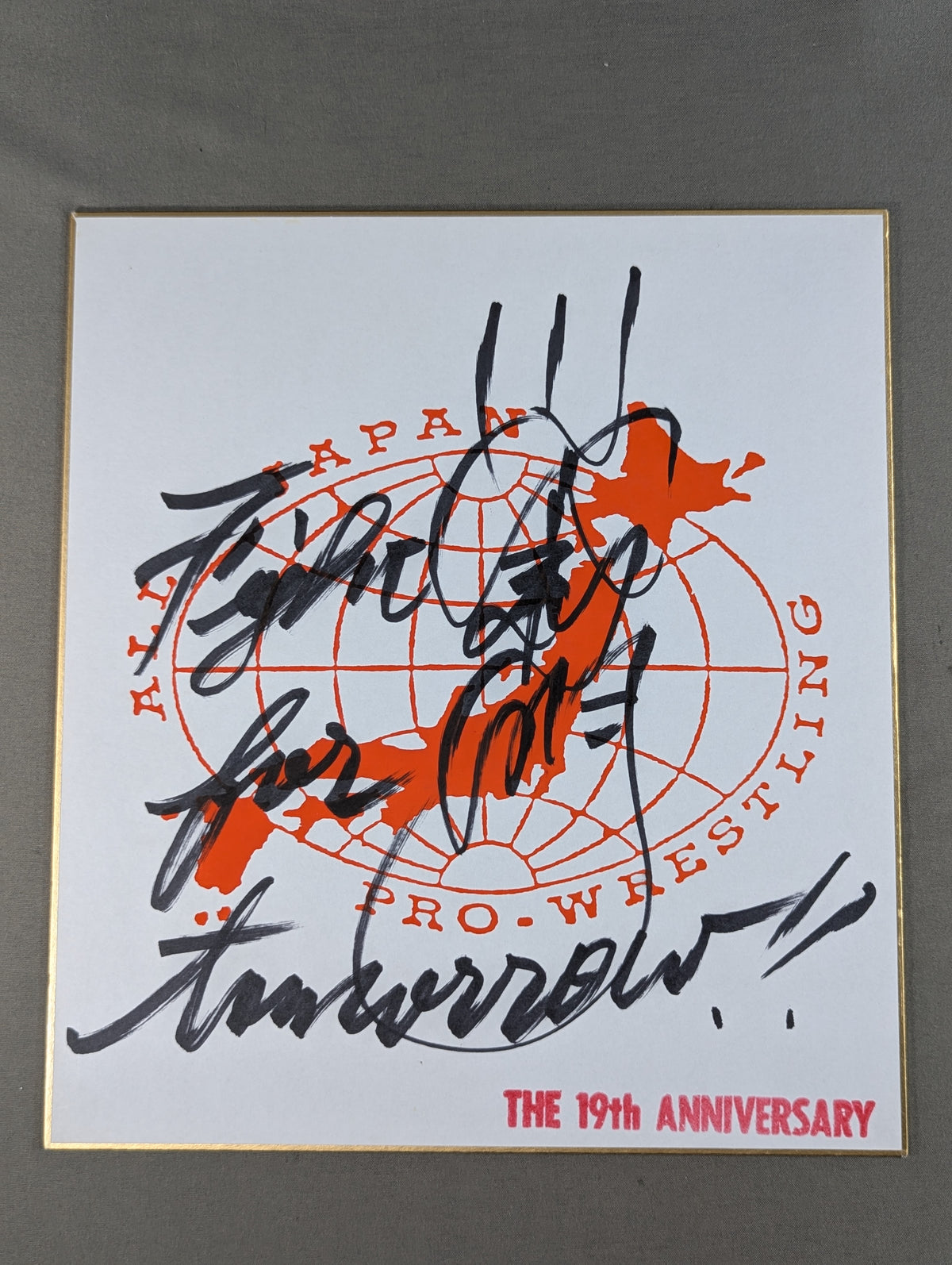 Toshiaki Kawada (All Japan Pro Wrestling exclusive Shikishi (Autograph board ) )