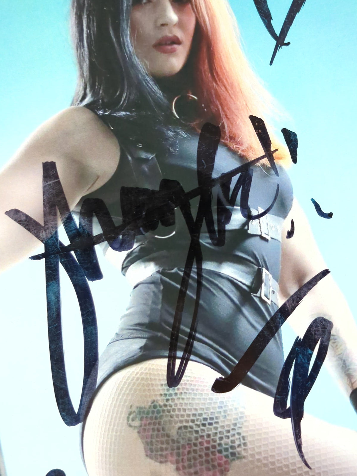 Jamie Hayter  hand signed autograph  Pro-Photo  (A-3)