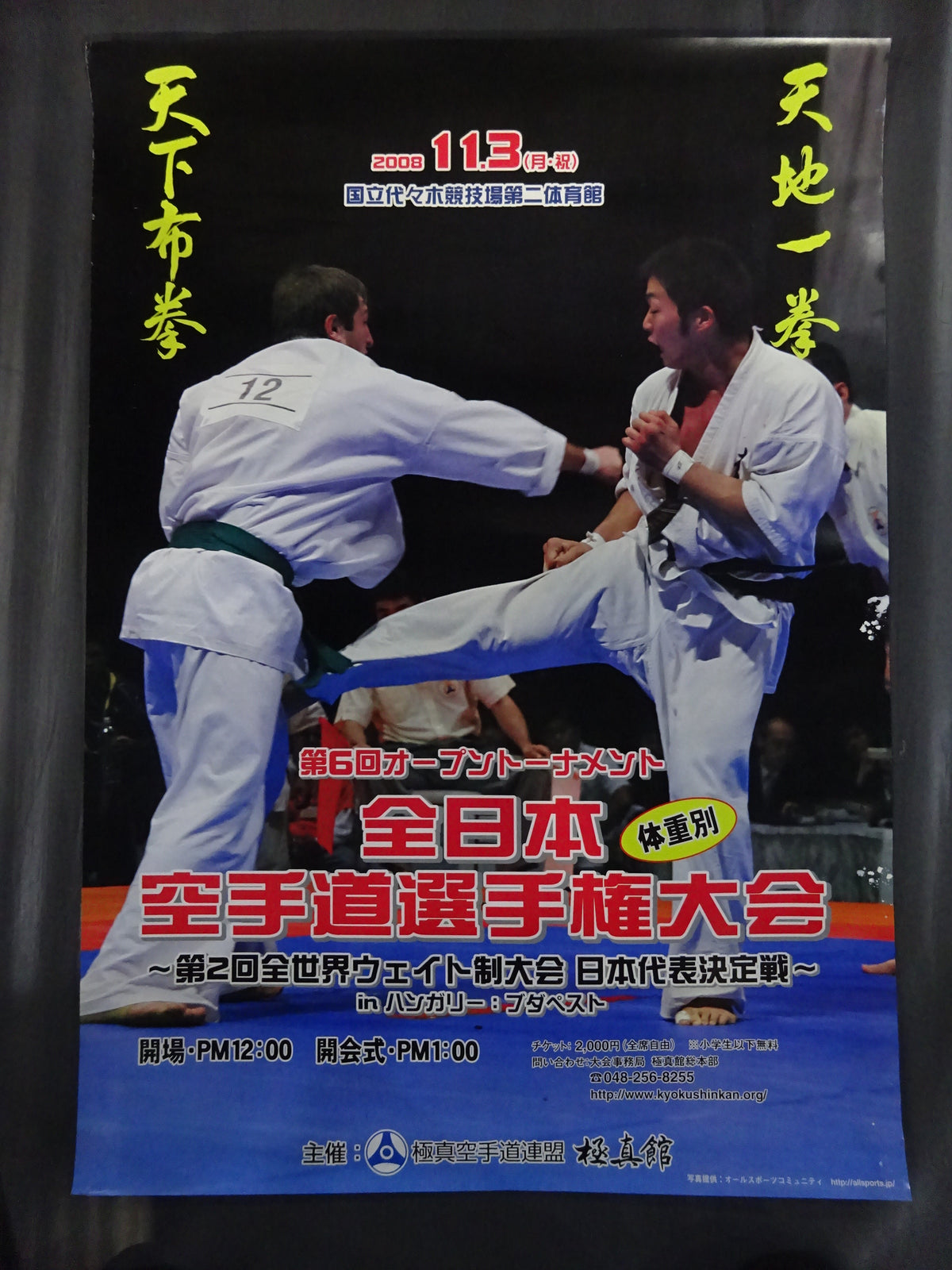 Kyokushin KARATE  Tournament Poster Set (2)