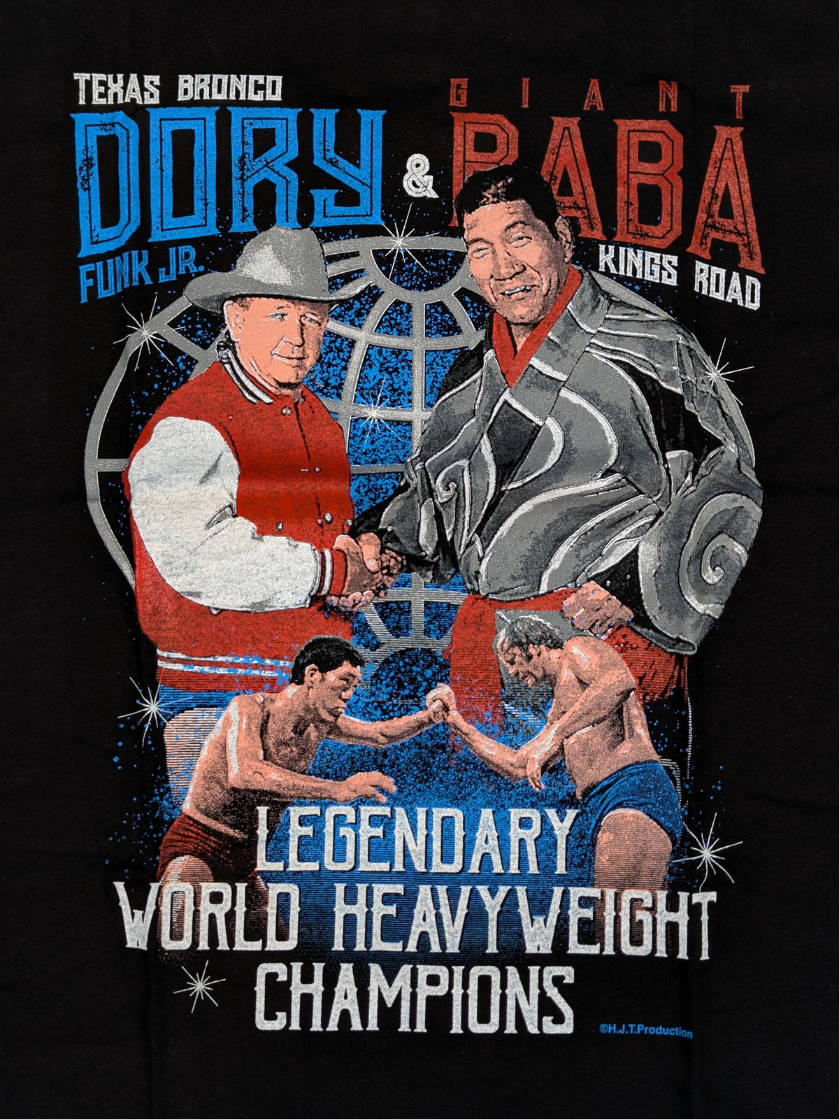 Giant Baba ×Dory Funk Jr.  T-shirt