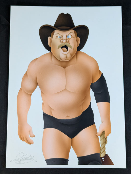 ★ Nagatoshi Sakai Original painting "★ Unsinkable Ship" Stan Hansen