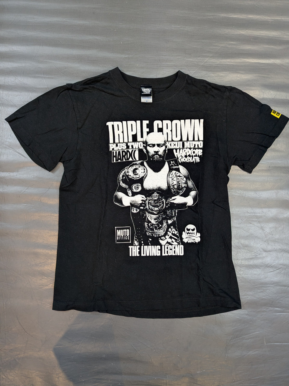 武藤敬司「TRIPLE CROWN PLUS TWO」Tシャツ(LOVEブラック)