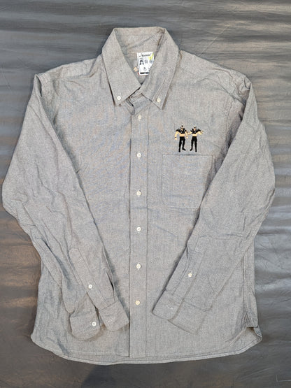 The Road Warriors ×HAOMING Button-Down Shirt (Gray)