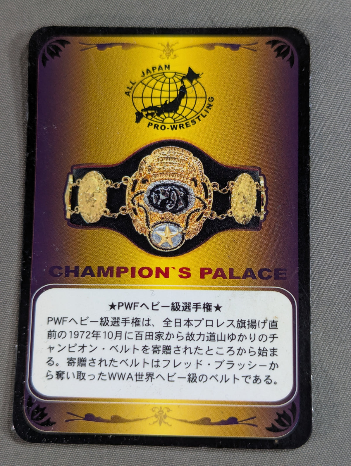 PWF Certified Heavyweight Championship Belt