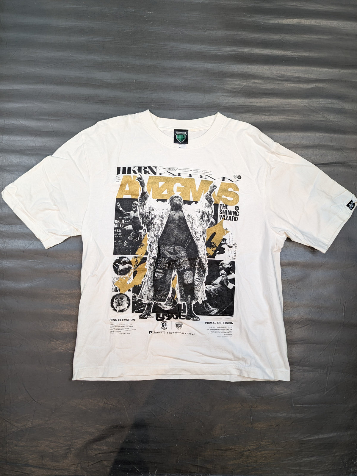 Muto Keiji "HAKOBUNE SERIES AMAZING MOVES" T-shirt (White)