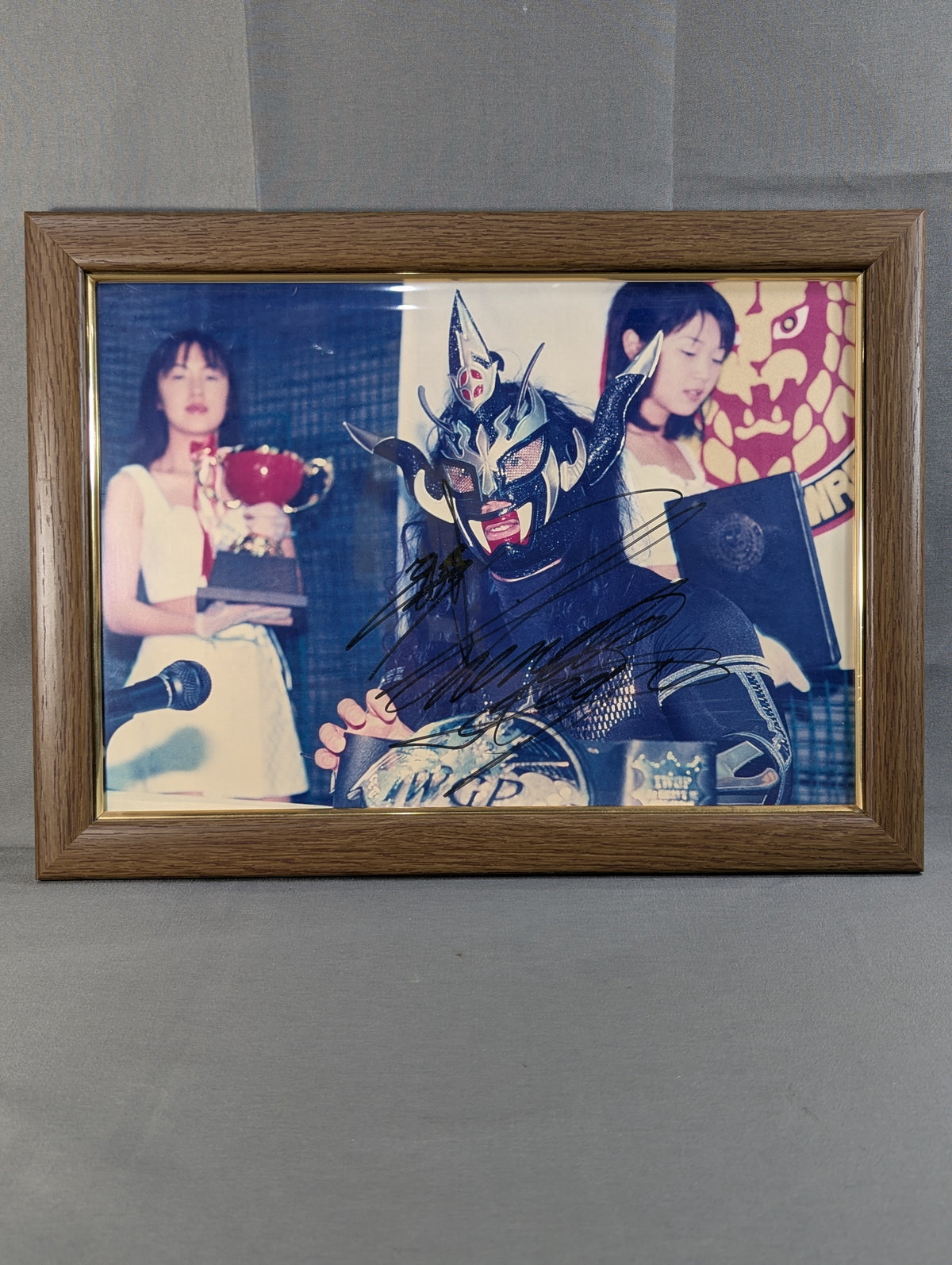Jushin Thunder Liger  hand signed autograph  Large Framed photo 